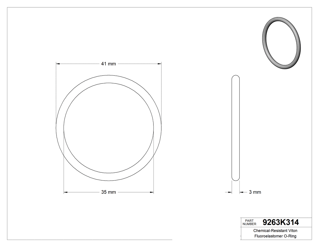 Technical drawing - 9263K314